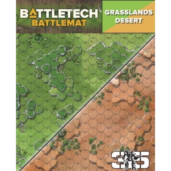 Battletech - Battle Mat - Grassland A / Desert