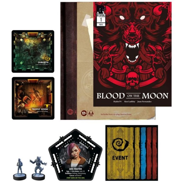 Betrayal at House on the Hill - Third Edition - Betrayal the Werewolf's Journey - Blood on the Moon Expansion Pack