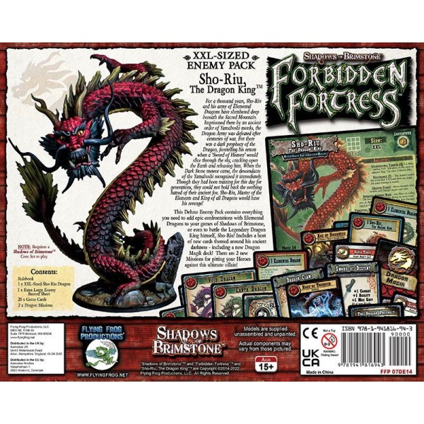 Shadows of Brimstone - Forbidden Fortress -  Sho-Riu The Dragon King - Deluxe XXL Enemy Pack