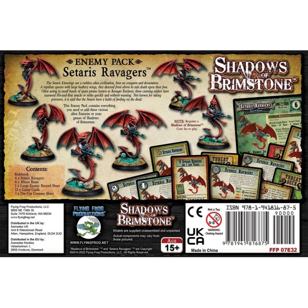 Shadows of Brimstone - Setaris Ravagers - Enemy Pack