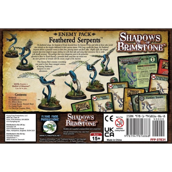 Shadows of Brimstone - Feathered Serpents - Enemy Pack