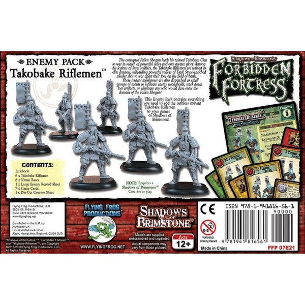 Shadows of Brimstone - Forbidden Fortress - Takobake Riflemen - Enemy Pack 