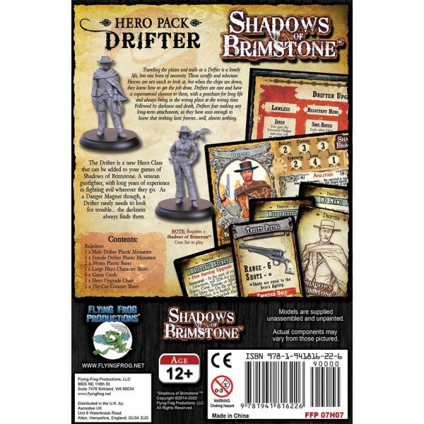 Shadows of Brimstone - Drifter - Hero Pack