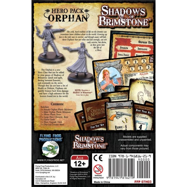 Shadows of Brimstone - Orphan - Hero Pack