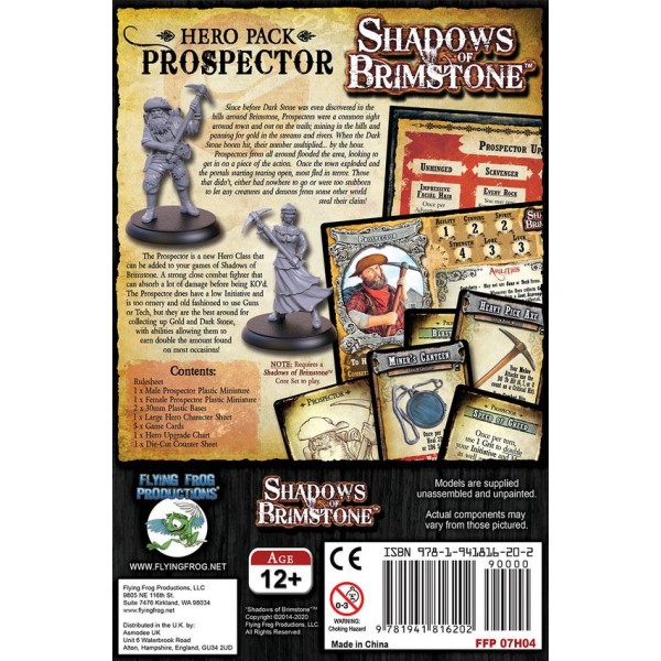 Shadows of Brimstone - Prospector - Hero Pack