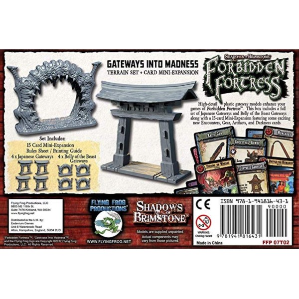 Shadows of Brimstone - Forbidden Fortress - Gateways Into Madness Terrain and Card Set