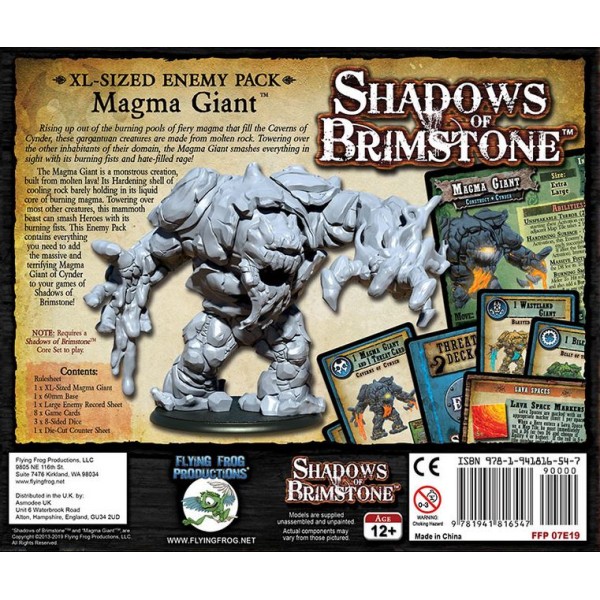 Shadows of Brimstone - Magma Giant - XL Enemy Pack  