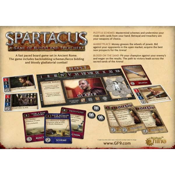 Clearance - Spartacus - A Game Of Blood and Treachery (2020 Edition)