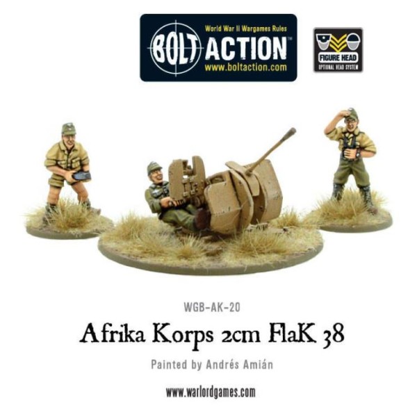 Bolt Action - Germany - Afrika Korps 2cm Flak 38