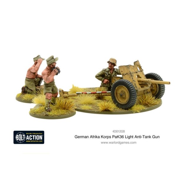 Bolt Action - Germany - Afrika Korps Pak 36 light anti-tank gun