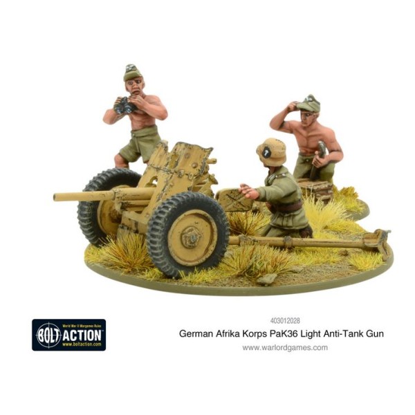 Bolt Action - Germany - Afrika Korps Pak 36 light anti-tank gun