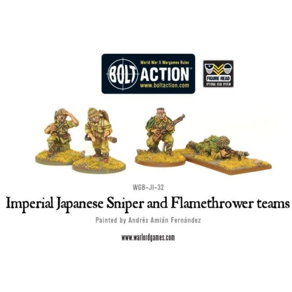 Bolt Action - Japan - Imperial Japanese Sniper and Flamethrower teams 