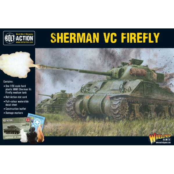 Bolt Action - British - Sherman Firefly VC British Tank (plastic)