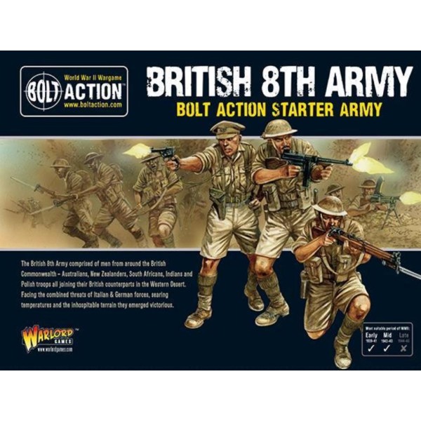 Bolt Action - British - 8th Army starter army