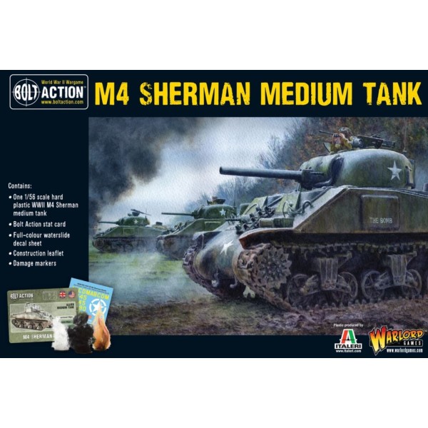 Bolt Action - US - M4 Sherman medium tank (plastic)