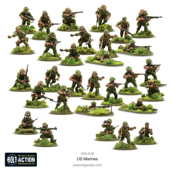 Bolt Action - US - US Marines plastic box set 