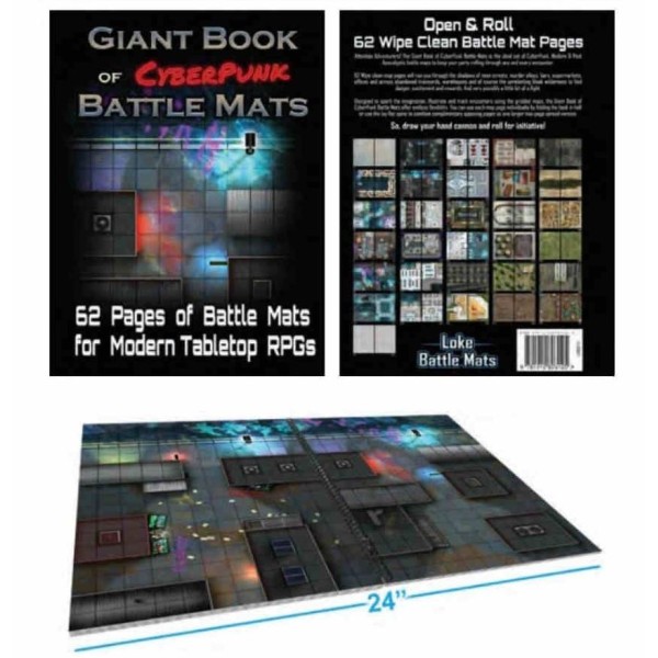 Battle Mats - Giant Book of Cyberpunk Battle Mats