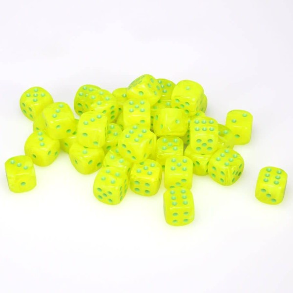 Chessex - Vortex Electric Yellow/White 12mm Brick (36)