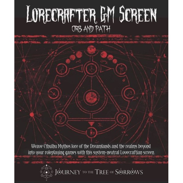 Lorecrafter GM Screen - Orb and Path - (System Neutral Cthulhu Mythos Game aid)