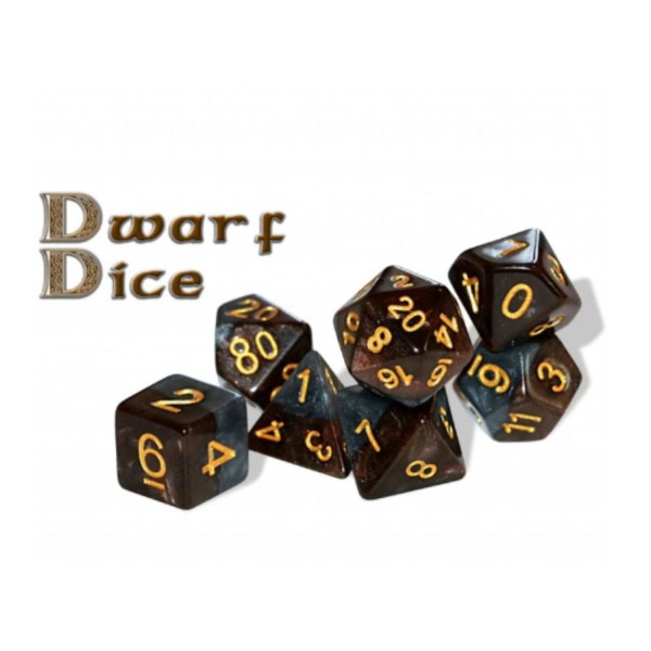 Halfsies RPG Dice - Dwarf Dice Set 