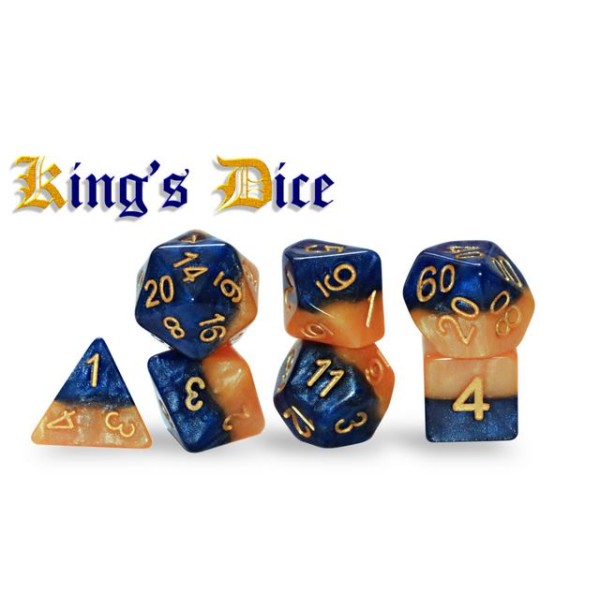 Halfsies RPG Dice - "Kings Dice" Set 
