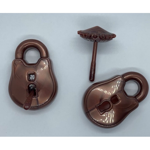 PolyHero - Rogue Dice - d20 Lock and Pick Set (Stout Bronze)