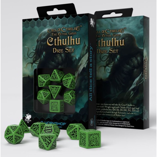 Q-Workshop - Call of Cthulhu - The Outer Gods - Cthulhu Dice Set