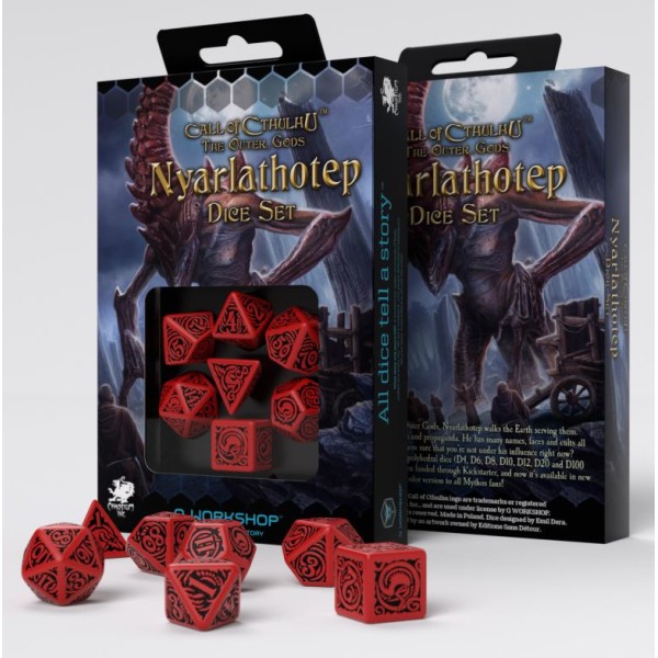 Q-Workshop - Call of Cthulhu - The Outer Gods - Nyarlathotep Dice Set