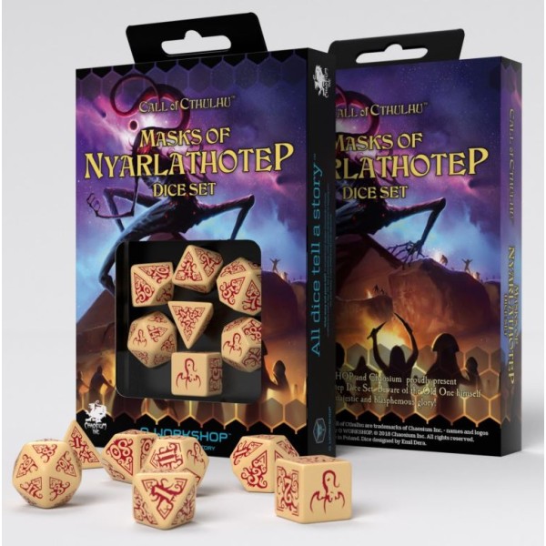 Q-Workshop - Call of Cthulhu - Masks of Nyarlathotep Dice set