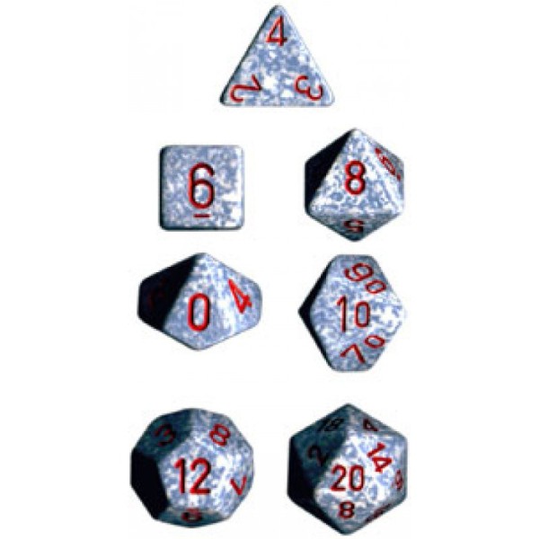 Chessex RPG DICE - Speckled Polyhedral Air - 7 dice set