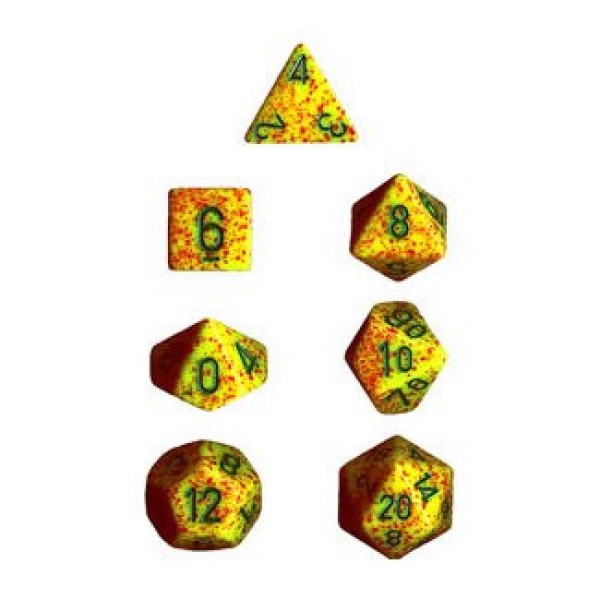 Chessex RPG DICE - Speckled Lotus - 7 dice set
