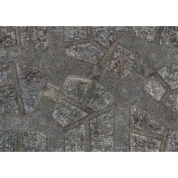 Conquest - Gaming Mats By Kraken - Cobblestone City 44"x60" (Pick-up Only)