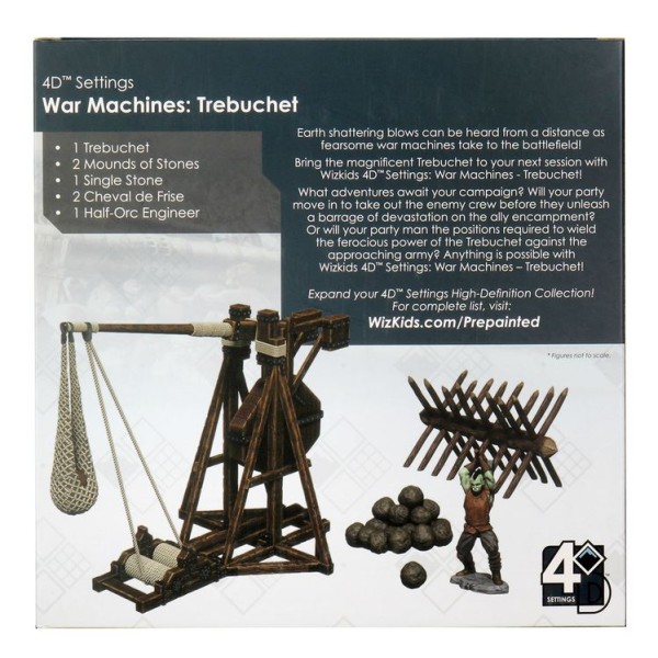 Clearance - WizKids - Fantasy RPG Terrain - Pre-painted 4D War Machines - Trebuchet