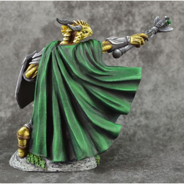 Dark Sword Miniatures - Visions in Fantasy - Dragonkin Cleric w/ Mace & Shield 