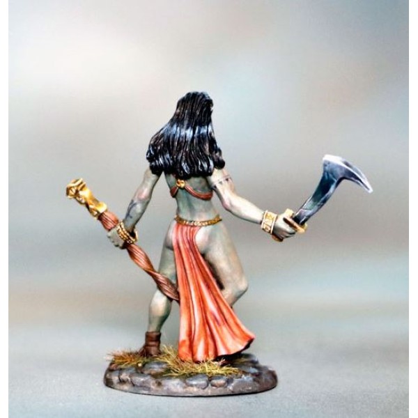 Dark Sword Miniatures - Visions in Fantasy - Female Half Orc Warlock w/ Staff 