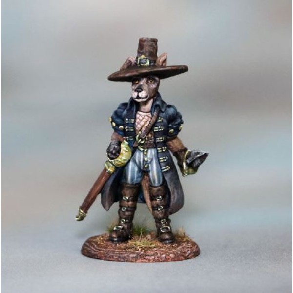 Dark Sword Miniatures - Critter Kingdoms - Greyhound Swashbuckler