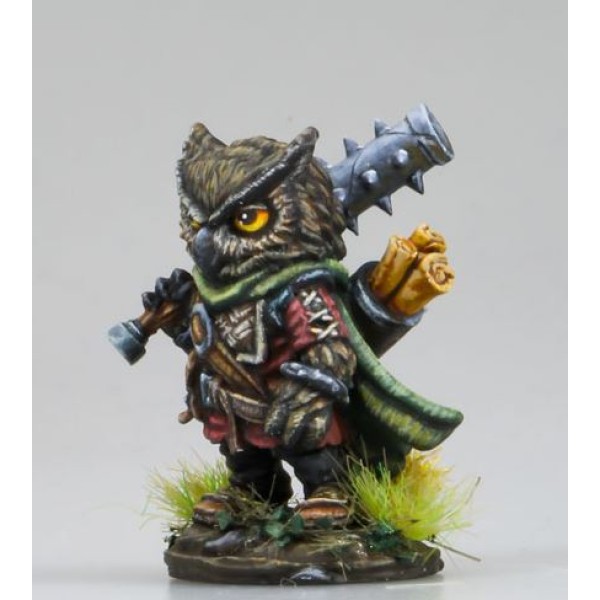Dark Sword Miniatures - Critter Kingdoms - Owl Cleric w/ Mace