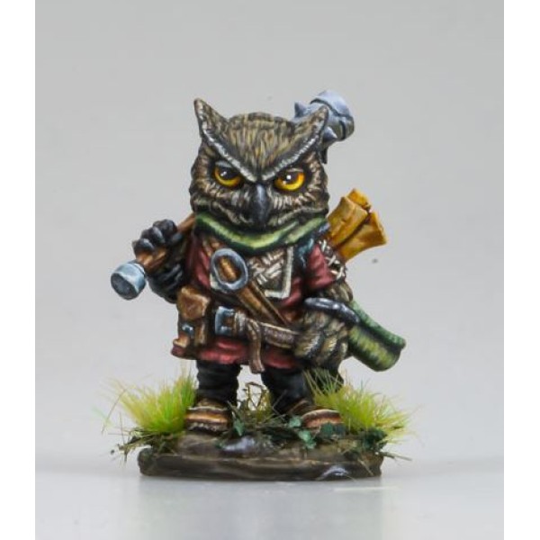 Dark Sword Miniatures - Critter Kingdoms - Owl Cleric w/ Mace