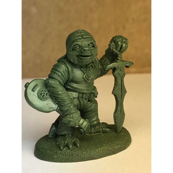 Dark Sword Miniatures - Critter Kingdoms - Sloth Bard with Sword and Lute
