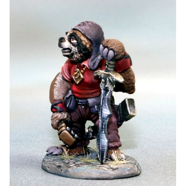 Dark Sword Miniatures - Critter Kingdoms - Sloth Bard with Sword and Lute