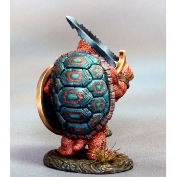 Dark Sword Miniatures - Critter Kingdoms - Tortoise Warrior w/ Bastard Sword & Shield