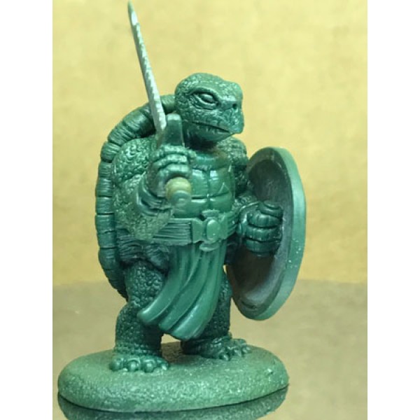 Dark Sword Miniatures - Critter Kingdoms - Tortoise Warrior w/ Bastard Sword & Shield