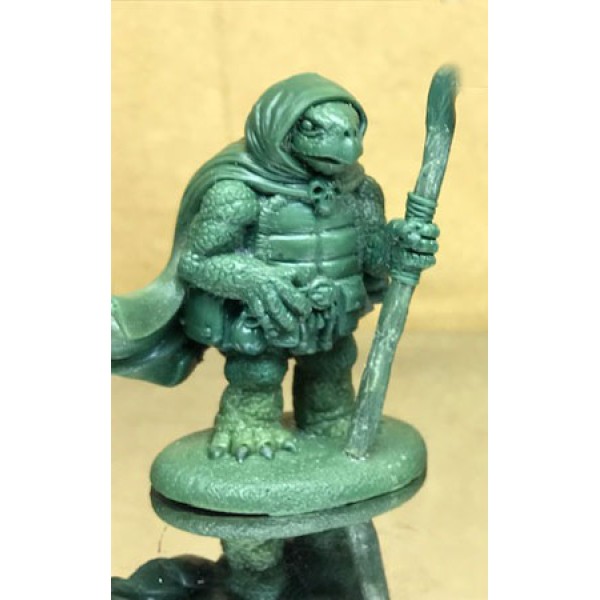 Dark Sword Miniatures - Critter Kingdoms - Tortoise Mage with Staff