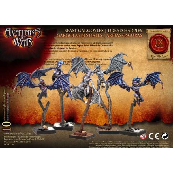 Avatars of War - Dread Elves - Dread Harpies / Beast Gargoyles