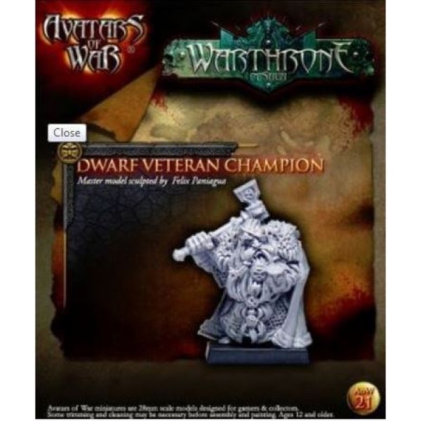 Avatars of War - Dwarfs - Dwarf Veteran Champion