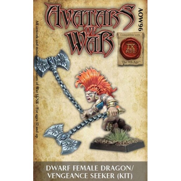 Avatars of War - Dwarfs - Female Dragon / Vengeance Seeker