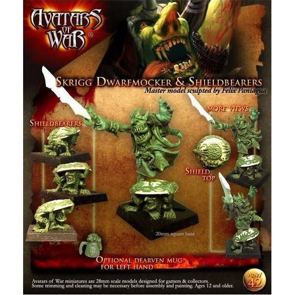 Avatars of War - Goblins - Goblin King & Grotling Shield Bearers