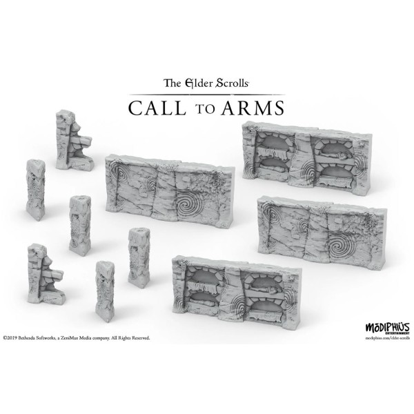 The Elder Scrolls - Call to Arms - Nord Tomb Walls Terrain Set 