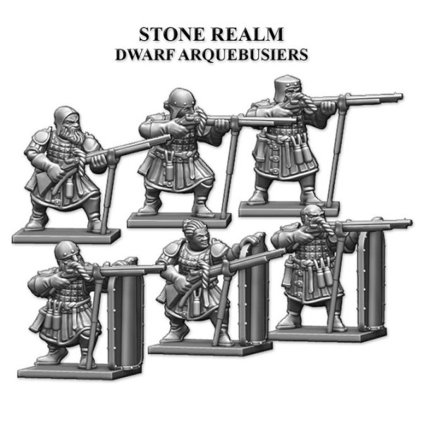 Fireforge Games - Forgotten World - Stone Realm Dwarf Arquebusiers