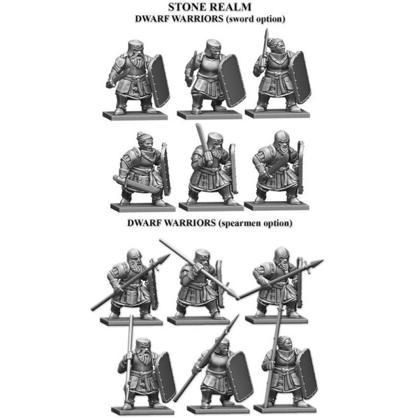 Fireforge Games - Forgotten World - Stone Realm Dwarf Warriors